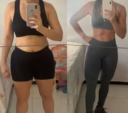 Antes e depois de aluno da equipe Will Portela