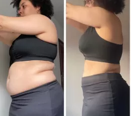 Antes e depois de aluno da equipe Will Portela