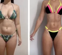 Antes e depois de aluno da equipe Will Portela